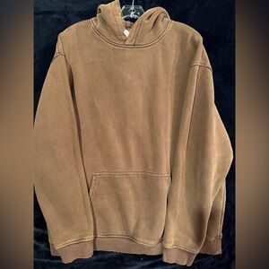Brown Acid Wash Hoodie
